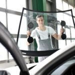 garage automobile pare-brise vitrage